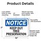 Signmission Keep Out Tree Preservation OSHA Notice Sign, Aluminum, 10in W x 7in L, 2PK OS-2PACK-NS-A-710-L-13858 - alternate 5